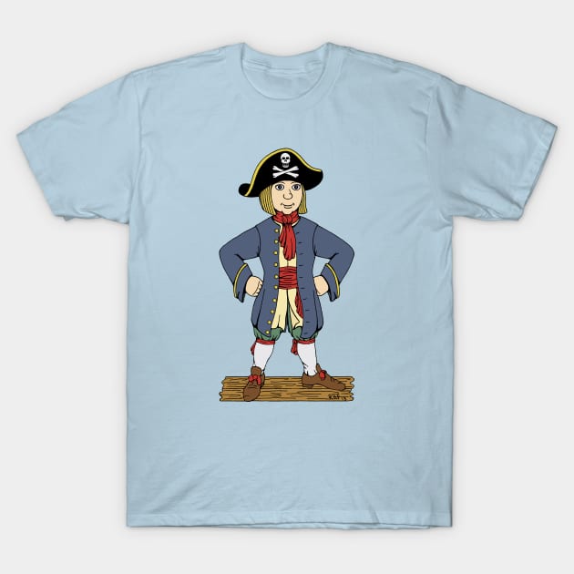 Cute Pirate Lad T-Shirt by AzureLionProductions